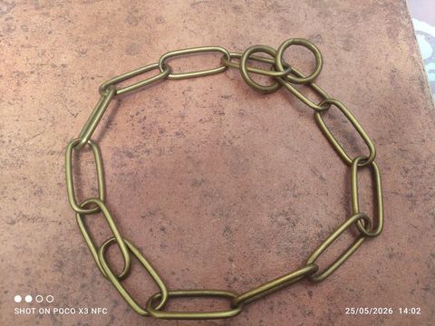 Collier cha&icirc;nette 63cm Laiton massif 15 09700 Saverdun