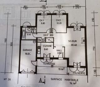  Maison � vendre 3 pi�ces 75 m�