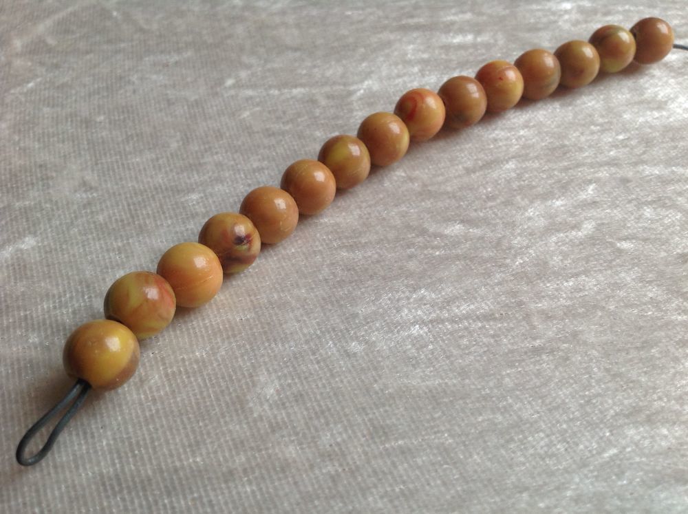 PETIT BRACELET PERLES BAK&Eacute;LITE 17 cm Bijoux et montres