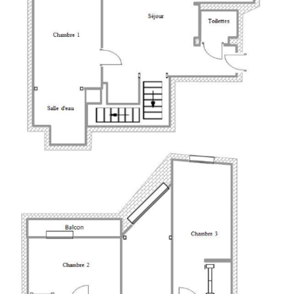 Vente Duplex/Triplex Duplex unique - Séjour cathédrale - 95m² -Terrasse-Parking Colombes
