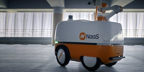 NaaS Technology développe un robot de charge autonome pour voiture électrique