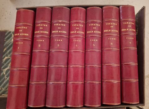 Théâtre complet 1890 7vol. EMILE AUGIER Montauroux (83)