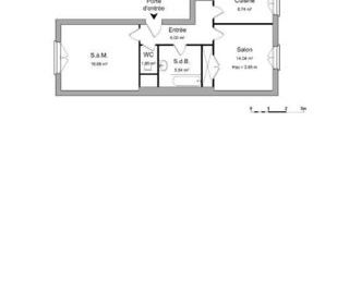  Appartement � louer 2 pi�ces 51 m�