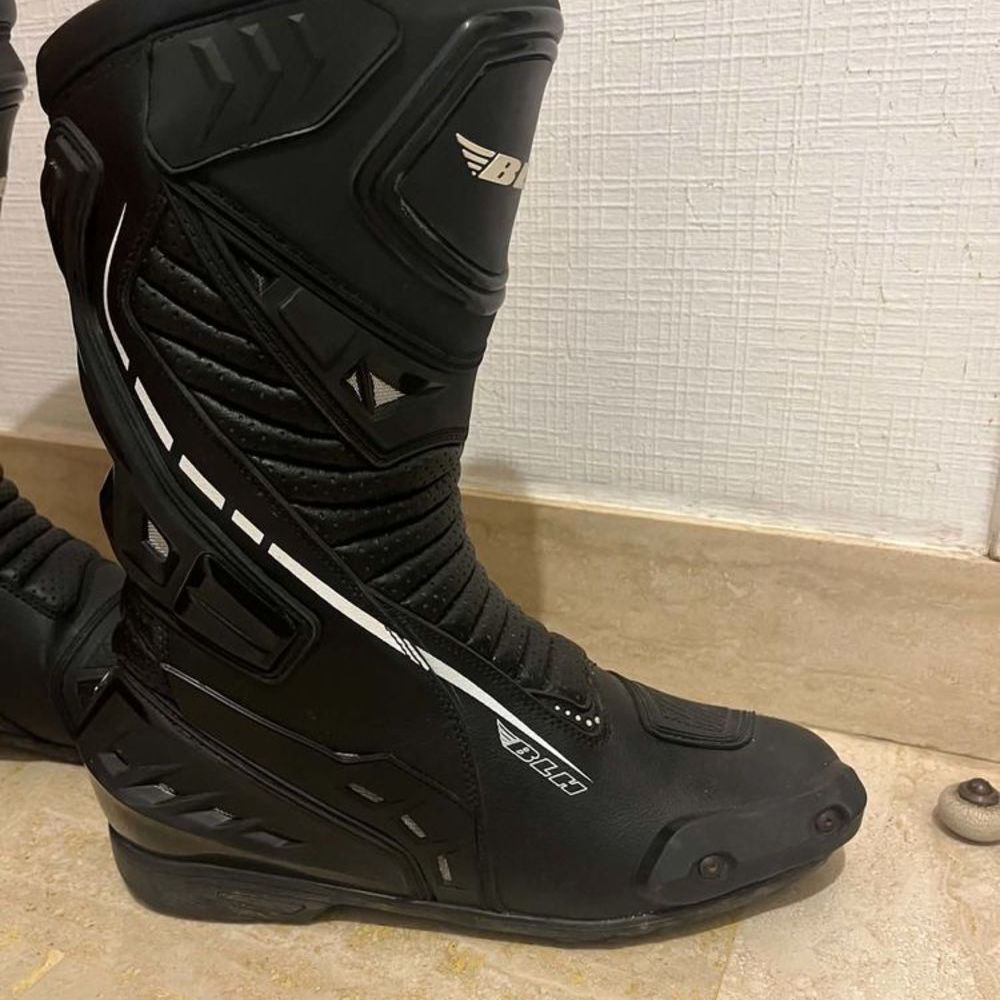 Bottes moto BLH noires Chaussures