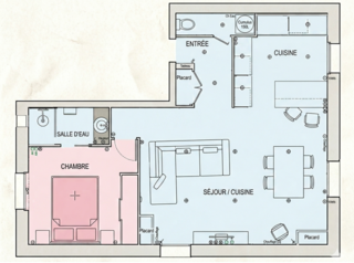  Appartement � vendre 2 pi�ces 59 m�