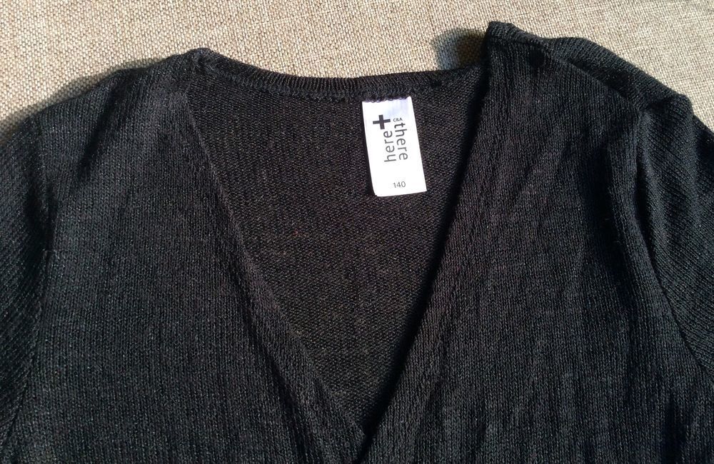 Gilet / Veste maille noir - Taille 140 (10 ans) - NEUF Vêtements enfants