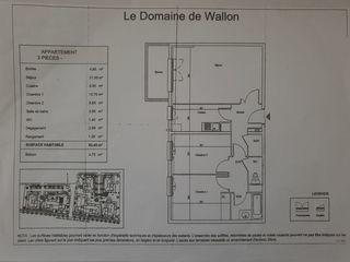  Appartement � vendre 3 pi�ces 62 m�