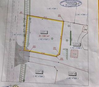  Terrain � vendre 1391 m�