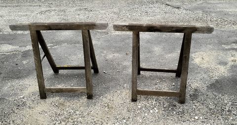 Paire treteaux bois de chene pro 60 Saint-Jean-de-Fos (34)