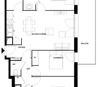  Appartement � vendre 4 pi�ces 79 m�