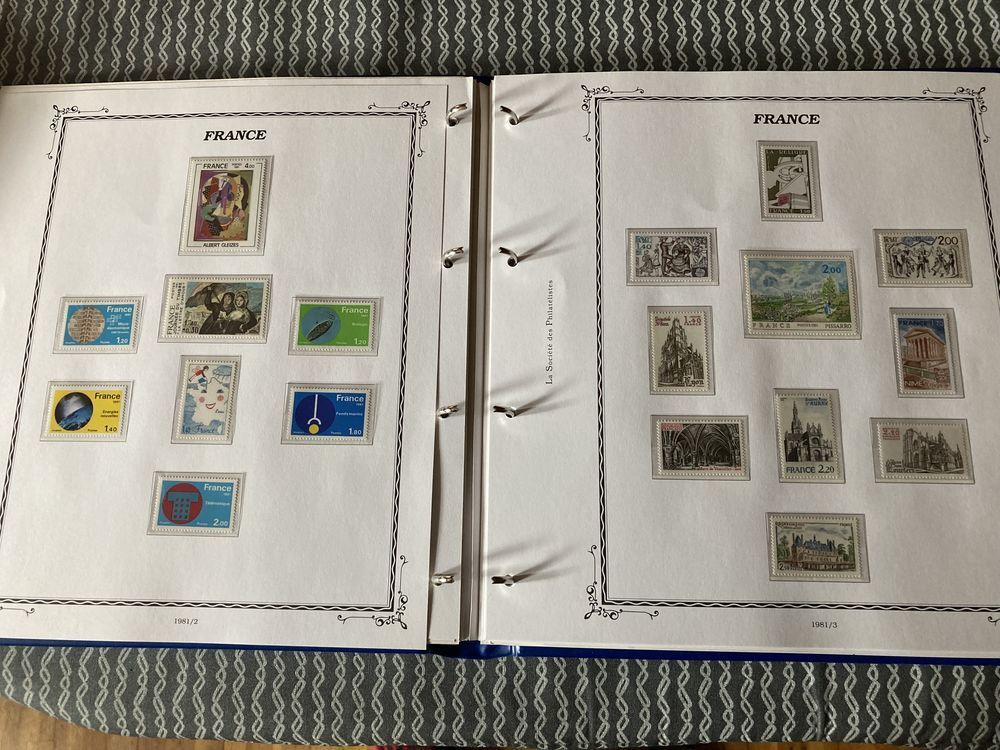 collection timbres neufs 1978 &agrave;1986 