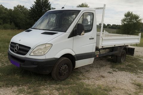 camion benne Mercedes sprinter attelage 155000 kms 16000 13720 Belcodne