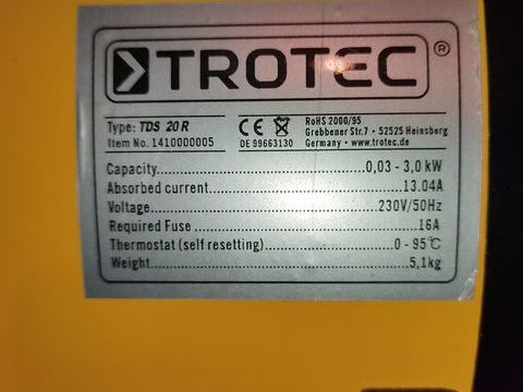 Chauffage Trotec 30 06000 Nice