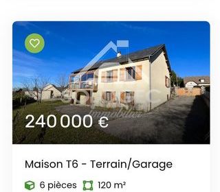  Maison � vendre 6 pi�ces 120 m�