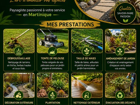 JOJARDINDESIGN ? Entretien & Am&eacute;nagement de jardins 0 97230 Sainte-marie