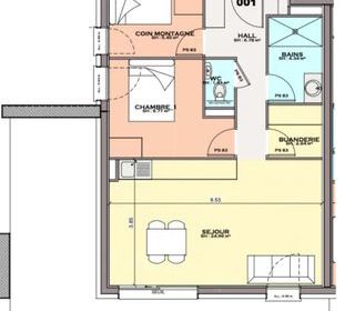  Appartement � vendre 3 pi�ces 55 m�