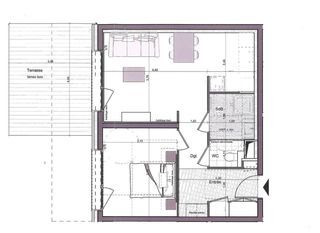  Appartement � vendre 2 pi�ces 46 m�