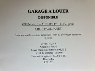  Parking / Garage � louer 14 m�