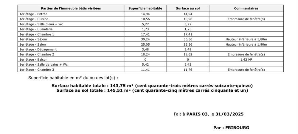 � vendre  Appartement Paris 3