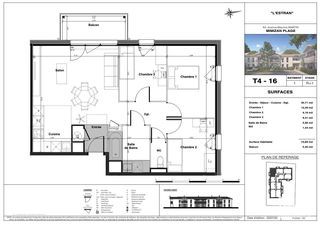  Appartement � vendre 4 pi�ces 74 m�