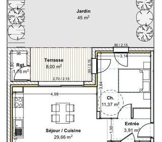  Appartement � vendre 2 pi�ces 50 m�