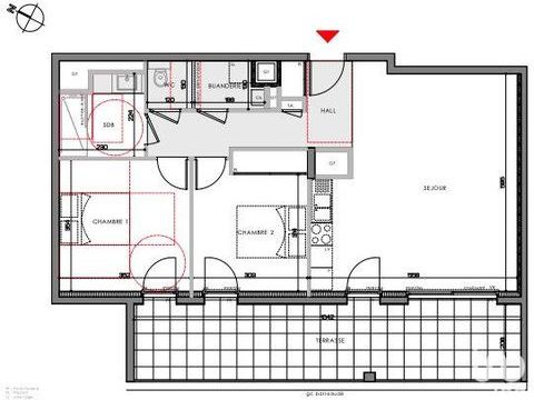   Vente Appartement 3 pi�ces Appartement - 3 pi�ce(s) - 59 m�