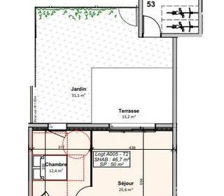  Appartement � vendre 2 pi�ces 47 m�