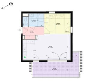  Appartement � vendre 2 pi�ces 51 m�