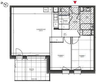  Appartement � vendre 3 pi�ces 71 m�