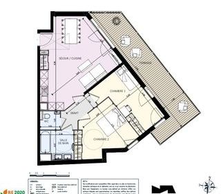  Appartement � vendre 3 pi�ces 68 m�