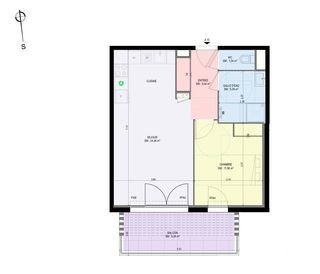  Appartement � vendre 2 pi�ces 48 m�