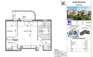  Appartement � vendre 3 pi�ces 60 m�