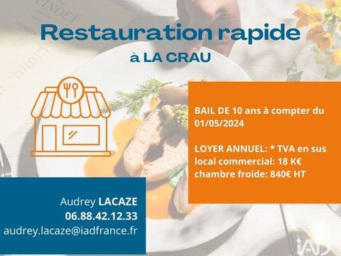 Vente Restauration rapide 20 m&sup2; 29000 83260 La crau