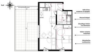  Appartement � vendre 2 pi�ces 46 m�