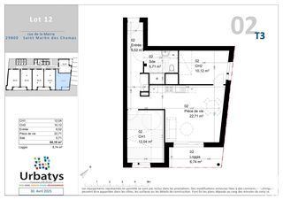  Appartement � vendre 3 pi�ces 60 m�