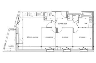  Appartement � vendre 4 pi�ces 73 m�