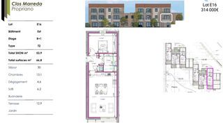  Appartement � vendre 2 pi�ces 53 m�