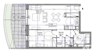  Appartement � vendre 2 pi�ces 63 m�