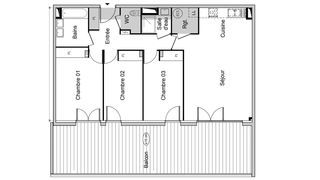  Appartement � vendre 4 pi�ces 88 m�