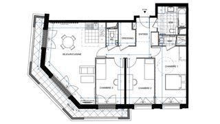  Appartement � vendre 4 pi�ces 89 m�