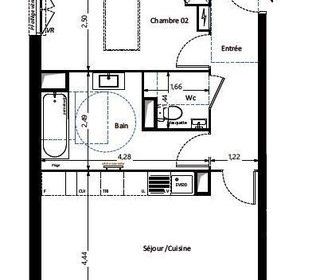  Appartement � vendre 3 pi�ces 66 m�