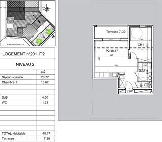  Appartement � vendre 3 pi�ces 75 m�