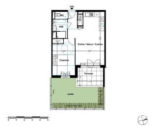  Appartement � vendre 2 pi�ces 46 m�