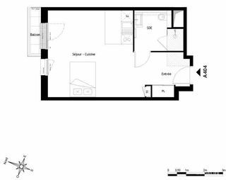  Appartement � vendre 1 pi�ce 33 m�