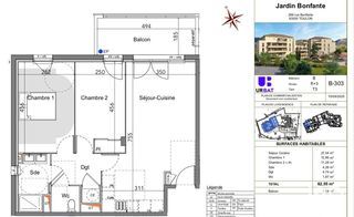  Appartement � vendre 3 pi�ces 62 m�