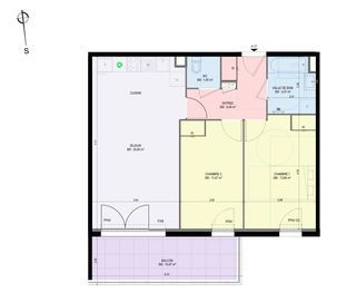  Appartement � vendre 3 pi�ces 65 m�