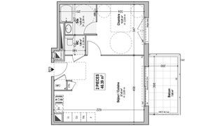  Appartement � vendre 2 pi�ces 46 m�