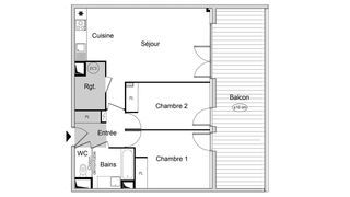  Appartement � vendre 3 pi�ces 67 m�