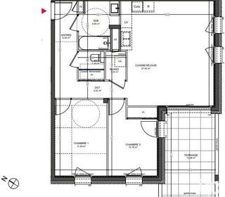  Appartement � vendre 3 pi�ces 66 m�