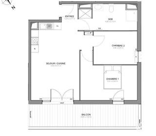  Appartement � vendre 3 pi�ces 59 m�